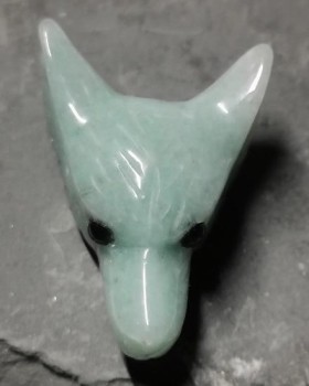 Aventurin Wolfskopf Anhänger